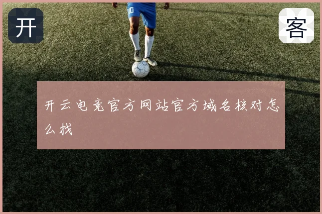 开云电竞官方网站官方域名核对怎么找